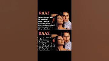 Raaz Movie All Songs||Bipasha Basu & Dino Raaz Movie AllSongs