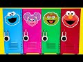 Sesame Street Back to School Locker Organization with Elmo and Cookie Monster