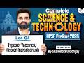 Science &amp; Technology for UPSC Prelims 2026 | Types of vaccines, Mission Indradganush #04