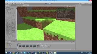 Unity3D Test infinite voxel world generating v2.3