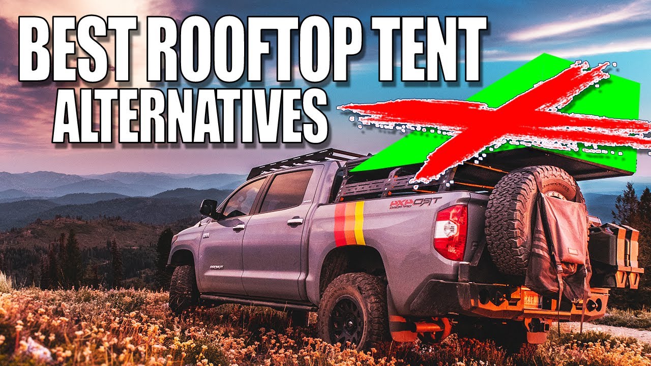 BETTER Than a Roof Top Tent? Budget Overland Truck Camping Alternatives Darche Swag Dirty Dee