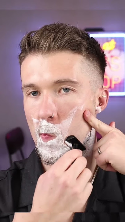 35yo to 18yo in 50 Seconds #asmrshaving - YouTube
