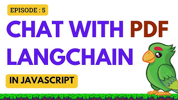 Langchain |  Ep:5 | Chat with PDF with Langchain and JavaScript  | Step-by-Step Tutorial"