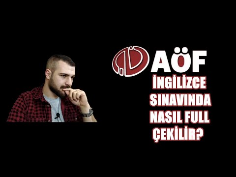 AÇIKÖĞRETİM FAKÜLTESİ İNGİLİZCE SINAVI NASIL GEÇİLİR?