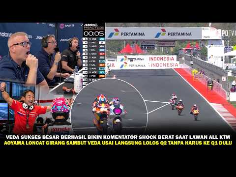 THIS IS VEDA VS. ALL KTM‼ YAY HE QUALIFIED FOR Q2, AOYAMA JUMPS FOR JOY, COMMENTATORS SHOCKED AND...