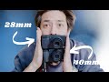 28mm VS 40mm lens
