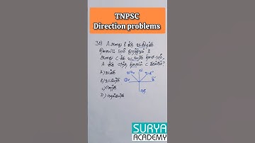 TNPSC direction problems in tamil |previous year Question GROUP4,2 |#SuryaAcademy #tnpsc  #reasoning