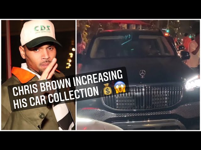 Chris Brown Poses with LV Airplane Bag and Mercedes-Maybach GLS 600 in the  Background - autoevolution