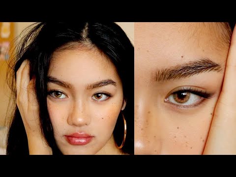 NATURAL BUSHY BROW TUTORIAL | Jessica Vu