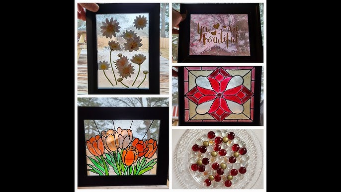 Spring Faux Stained Glass Decor - Easy DIY - Easy Spring DIY