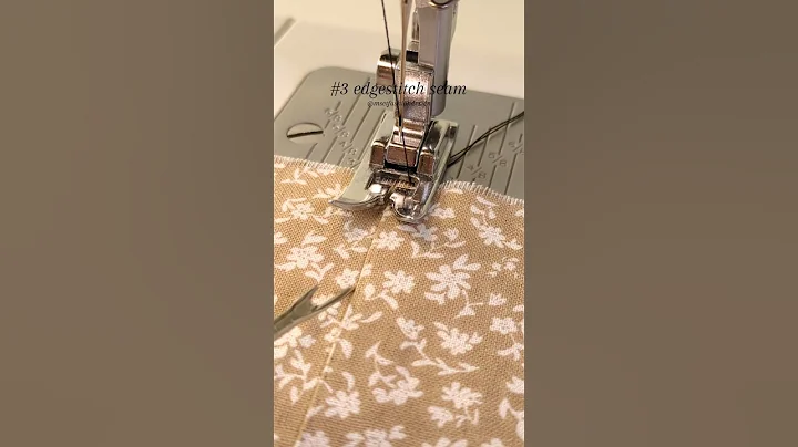 7 seams you need to know #3 how to sew an edgestitch seam #sewingforbeginners #sewingtutorial