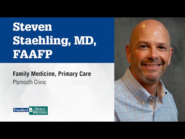 Watch Dr. Steven Staehling, family medicine physician on YouTube.