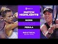 Camila Giorgi vs. Jessica Pegula | 2021 Montreal Semifinal | WTA Match Highlights