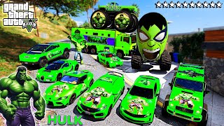 GTA 5 - Stealing Hulk Super Vehicles with Franklin! (Real Life Cars #19)