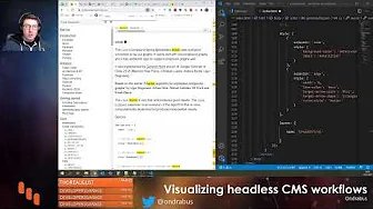 Visualizing headless CMS workflows using JS