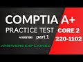 CompTIA A  Certification Practice Test 2024 (Exam 220-1102) (40 Questions with Explained Answers)