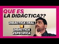 Cual es la diferencia entre DIDÁCTICA GENERAL y DIDÁCTICA ESPECÍFICA!? -Diferencias y cooperación😱