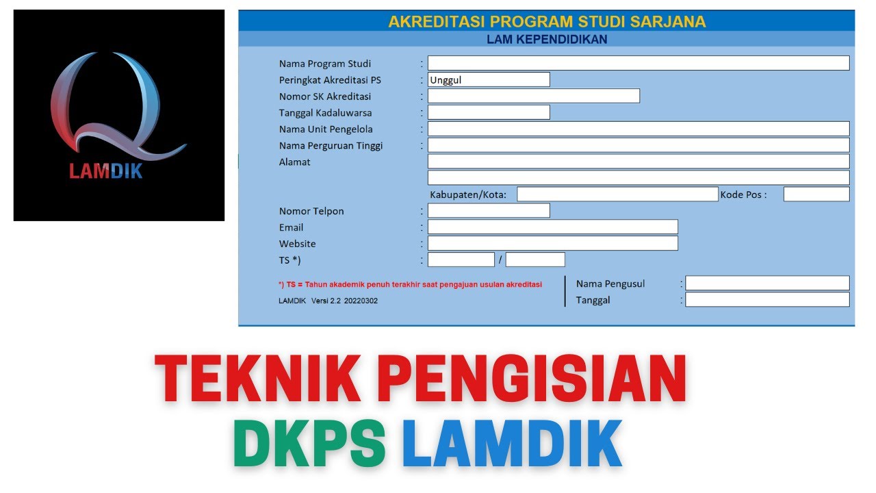 PENTING!!! TEKNIK PENGISIAN DKPS LAMDIK