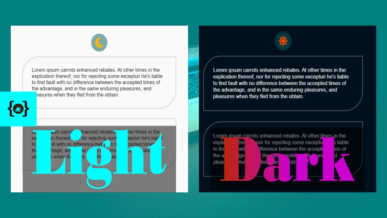 Creating a Dark and Light Mode UI Theme Smooth Transition | Pure HTML, CSS and JavaScript