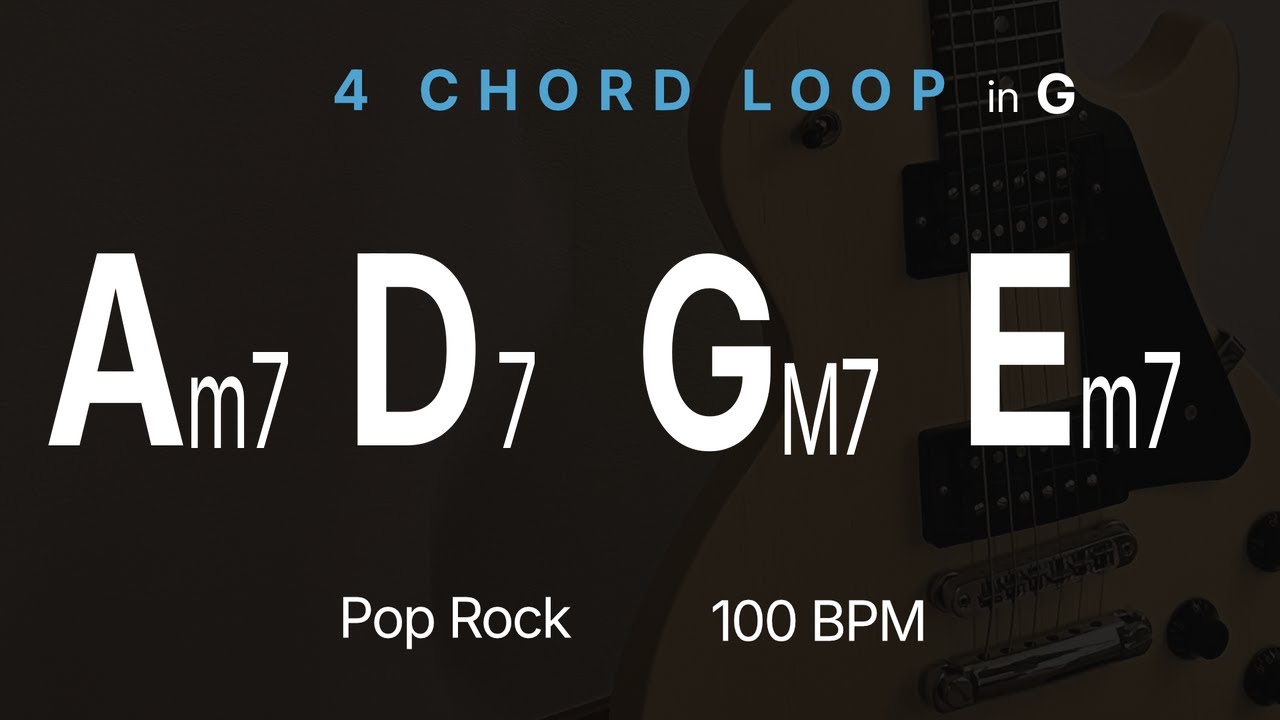 r&b jam track 100bpm am7 to d7 10 minutes with live... Am7-D7-GM7-Em7 | 4 CHORD LOOP | 7TH | Key G | 100 BPM - YouTube