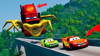 Live Epic Chase: Lightning McQueen Escapes from Eater Monsters Showdown! | McQueen VS McQueen Eaters