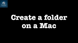 Create a folder on a Mac