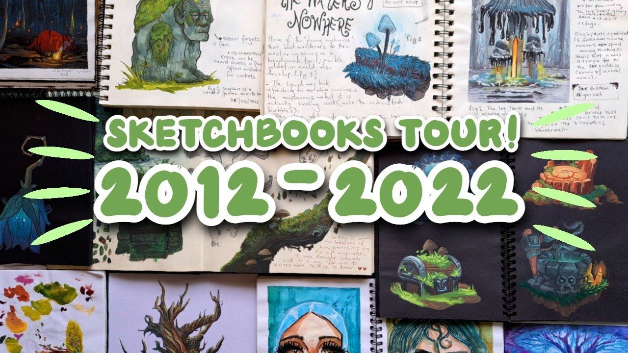 SKETCHBOOK TOUR! flipping through ALL my art (age 11 to 21!) 🎨 - YouTube