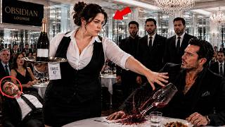 The Mafia Boss Snapped at Her—The Curvy Waitress Knocked His Drink Away to Save Him