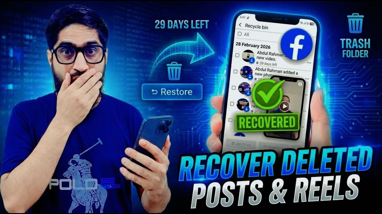 How to Recover Facebook Deleted Posts and Reels from Recycle Bin Folder ...