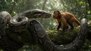 Rescue | A Tale of Bravery: Monkey vs Giant Python  - Eagle’s Grateful Rescue | Animal Rescue
