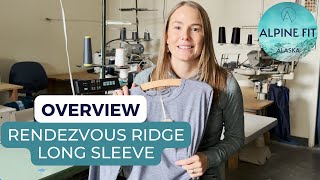 Alpine Fit Rendezvous Ridge Long Sleeve Women's Hiking Shirt Made In USA
