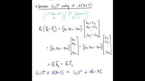 Left Distributive Law of Matrix Multiplication