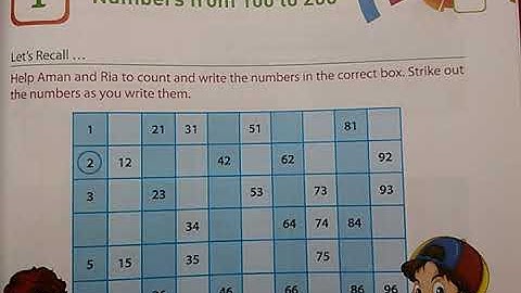 class 2 Math !! chapter 1 !! Number s from 100 to 200