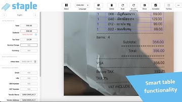 How to extract line items from documents using AI smart tables