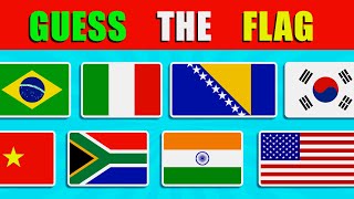 Guess the Country by the Flag Quiz  | Easy, Medium, Hard | World Flags Quiz | Guess the flag