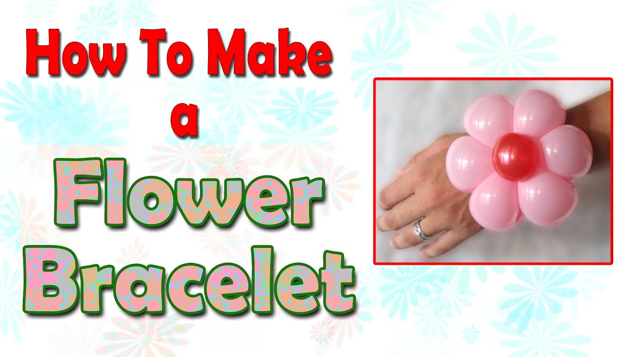 How to make a flower bracelet YouTube