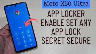 Moto X50 Ultra Apps Lock Not Available | How To Enable App Lock And Set Lock Any App screenshot 5