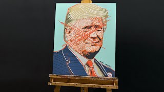 Painting Donald Trump In Pop Art