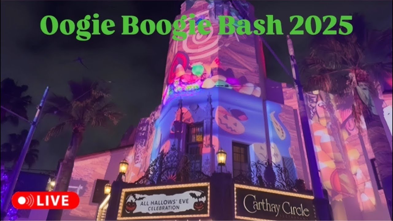 🔴 LIVE: Oogie Boogie Bash Halloween Party at Disneyland California Adventure - 09/25/25