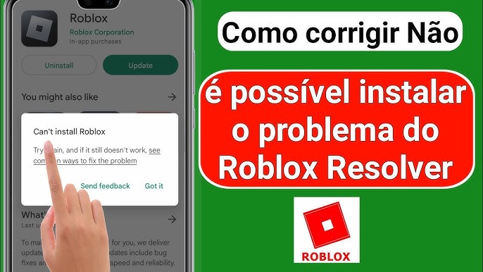 Roblox não abre no celular Android como resolver ? 