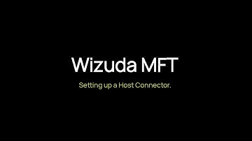 Wizuda MFT Tutorial: Setting up Host Connectors