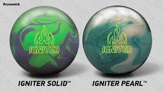 Brunswick Igniter Solid Bowling Ball Lime Green//Grey 14lbs