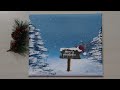 Christmas Is Coming|My first painting for Christmas|Step by step Acrylic Painting #46