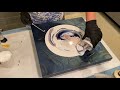 Over Stretched Straight Pour - Incredible Sheer Lacing - Acrylic Pour - Abstract Painting