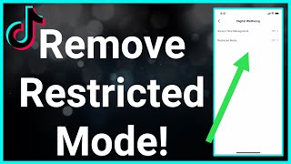 how to remove (disable) restricted mode on tiktok