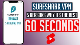 Best VPN 2021: Surfshark Review | 5 Reasons | 60 Seconds | #shorts image