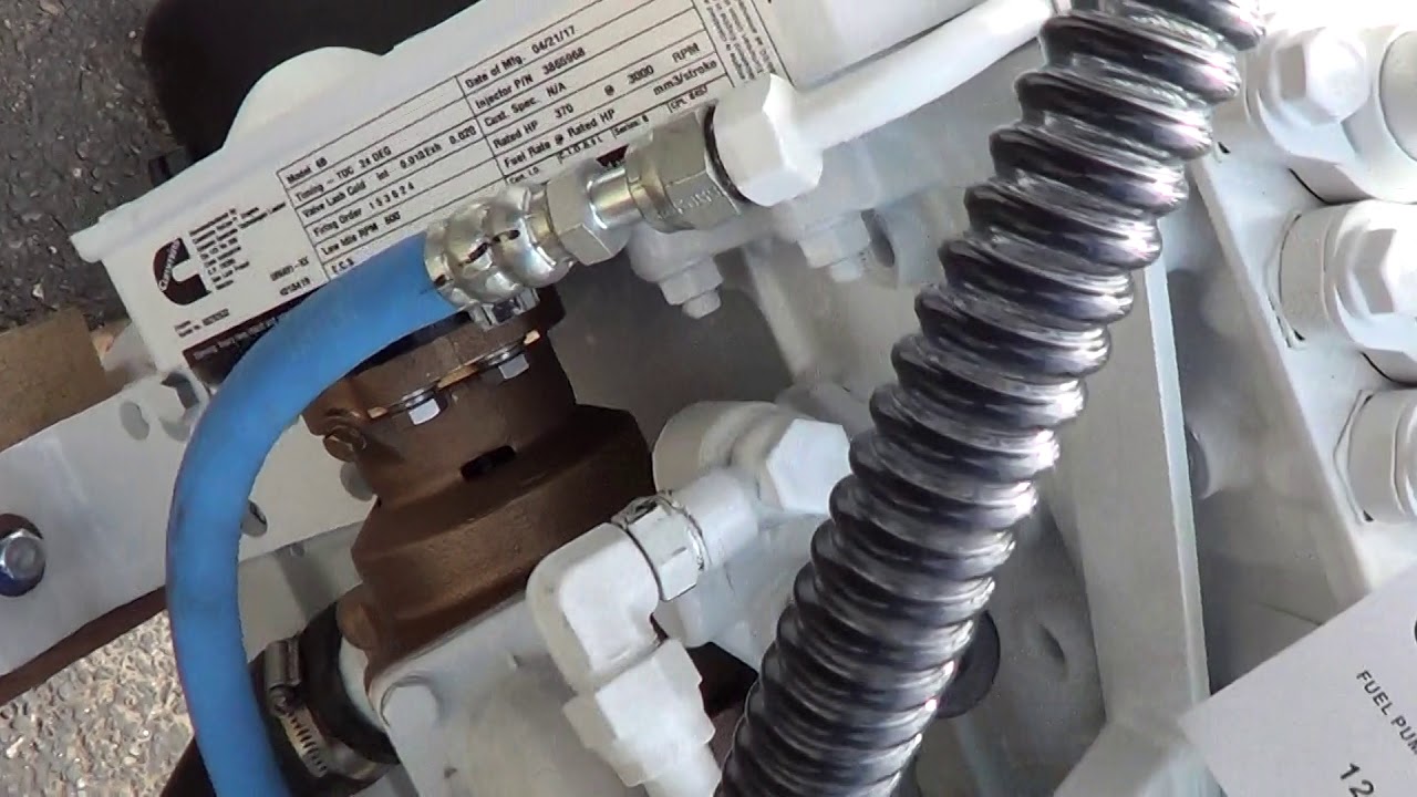 Cummins Marine 6BTA 370 Diamond Engine Test for Tom M.