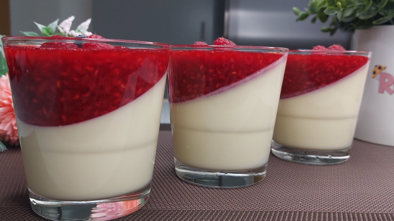 SOBREMESA FÁCIL DE 4 INGREDIENTES!! PANNA COTTA COM FRUTAS VERMELHAS DELICIOSA