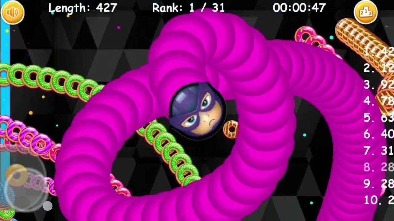 Worms Zone.io | cacing terbesar Superhero Hawkeye || worm zone super heroes 