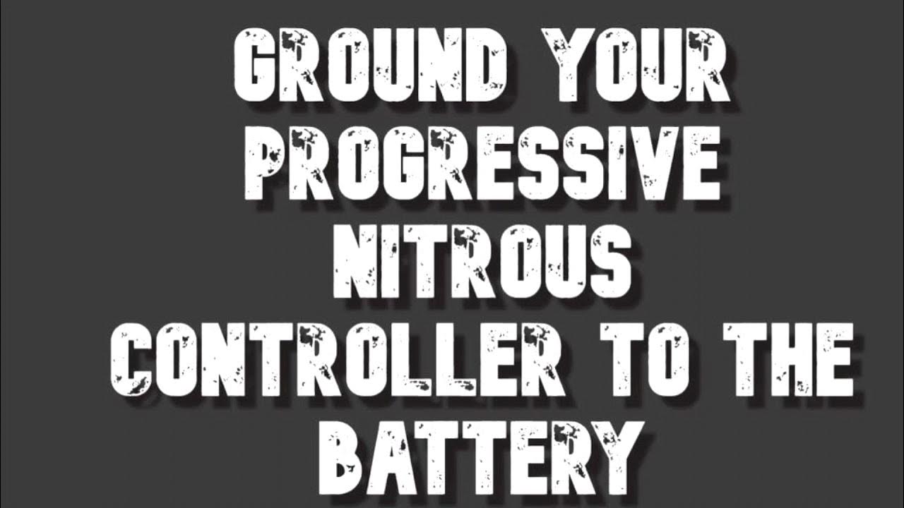 Why your progressive nitrous controller does not work and how to fix it